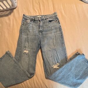 H&M Light Blue Straight Leg Jeans